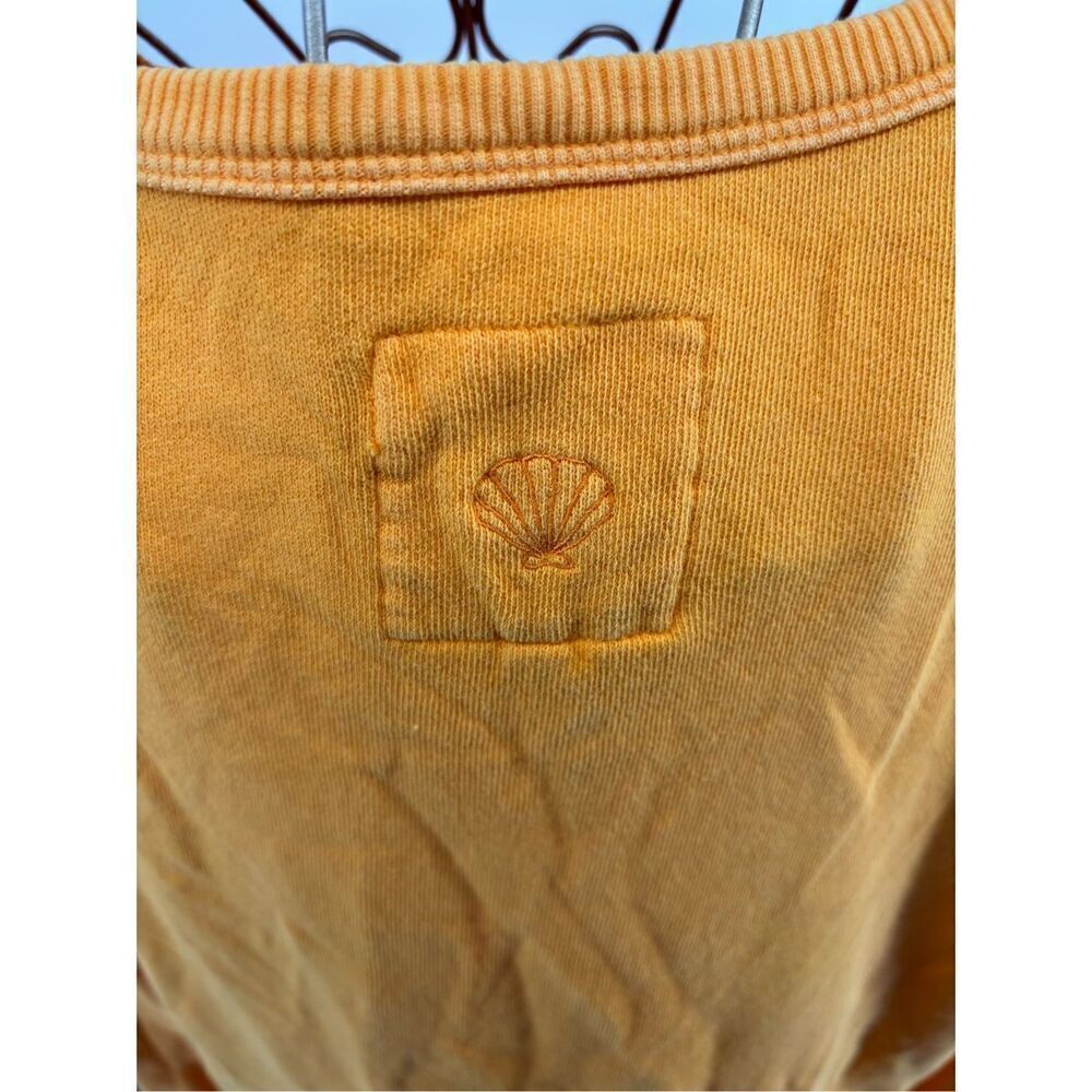 Aerie yellow orange women’s sweatshirt size medium 100% cotton - Picture 6 of 12